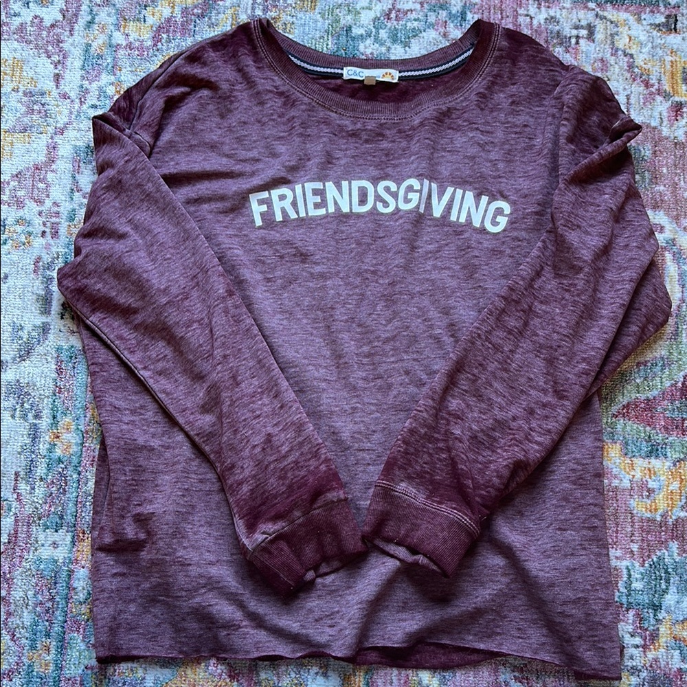 C&C California Burgundy Long Sleeve Tee